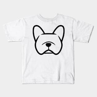 french bulldog face Kids T-Shirt